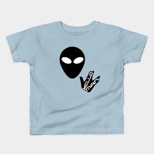 alien hello Kids T-Shirt